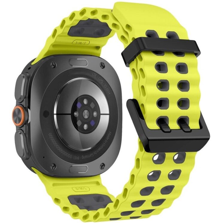 Ремінець Tech-Protect IconBand Pro для Samsung Galaxy Watch Ultra 2 / Ultra / Ultra (2025) - Lime / Black: фото 2 з 5