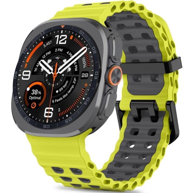 Ремінець Tech-Protect IconBand Pro для Samsung Galaxy Watch Ultra 2 / Ultra / Ultra (2025) - Lime / Black: фото 1 з 5