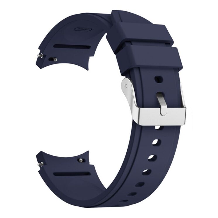 Ремешок UniCase Silicone Band для Samsung Galaxy Watch 4 Classic (46mm) / Watch 4 Classic (42mm) / Watch 4 (40mm) / Watch 4 (44mm) - Midnight Blue: фото 1 из 6