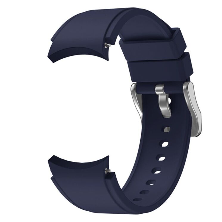 Ремешок UniCase Silicone Band для Samsung Galaxy Watch 4 Classic (46mm) / Watch 4 Classic (42mm) / Watch 4 (40mm) / Watch 4 (44mm) - Midnight Blue: фото 2 из 6