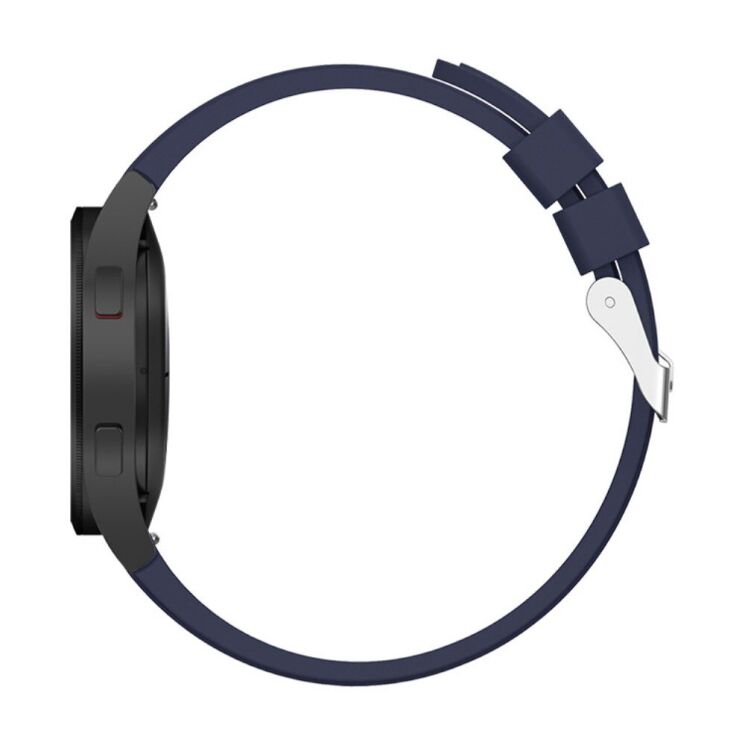 Ремешок UniCase Silicone Band для Samsung Galaxy Watch 4 Classic (46mm) / Watch 4 Classic (42mm) / Watch 4 (40mm) / Watch 4 (44mm) - Midnight Blue: фото 3 из 6