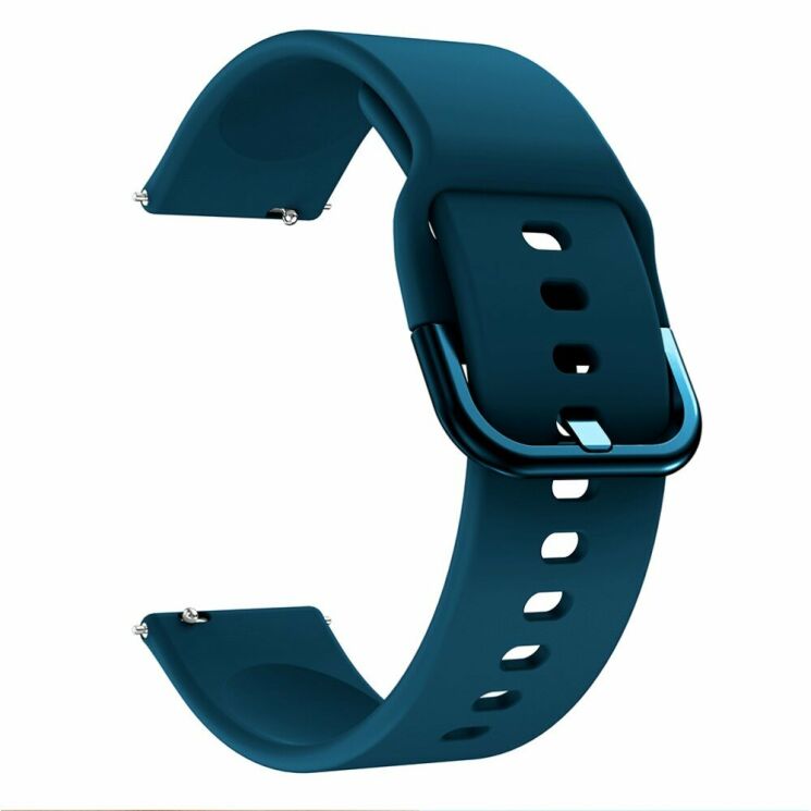 Ремешок UniCase Silicone Strap для Huawei Watch GT / Watch GT2 46mm / Watch GT 2e - Dark Blue: фото 3 из 6