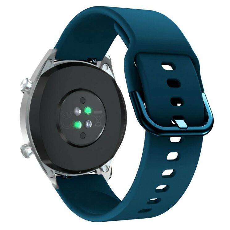 Ремешок UniCase Silicone Strap для Huawei Watch GT / Watch GT2 46mm / Watch GT 2e - Dark Blue: фото 2 из 6