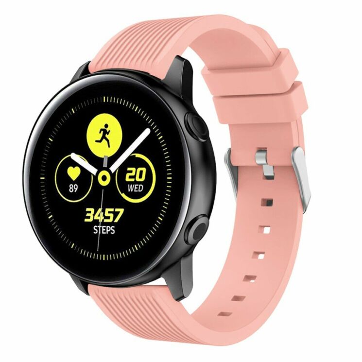 Ремінець UniCase Soft Texture для Samsung Watch Active - Pink: фото 1 з 5