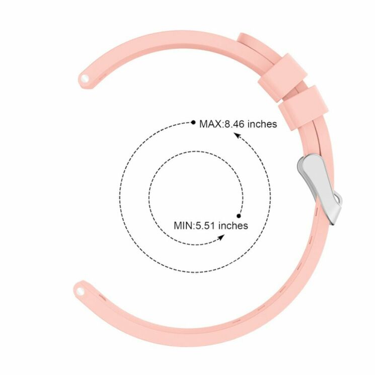 Ремінець UniCase Soft Texture для Samsung Watch Active - Pink: фото 4 з 5