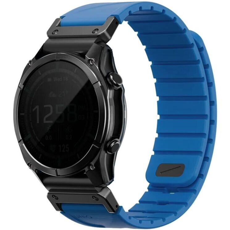 Ремешок UNIQ Fluo для часов Garmin c креплением Quick Fit 22mm (UNIQ-22MM-FLUOOBLU) - Blue (271434L) Ремешок UNIQ Fluo для часов Garmin c креплением Quick Fit 22mm (UNIQ-22MM-FLUOOBLU) - Blue: фото 2 из 10