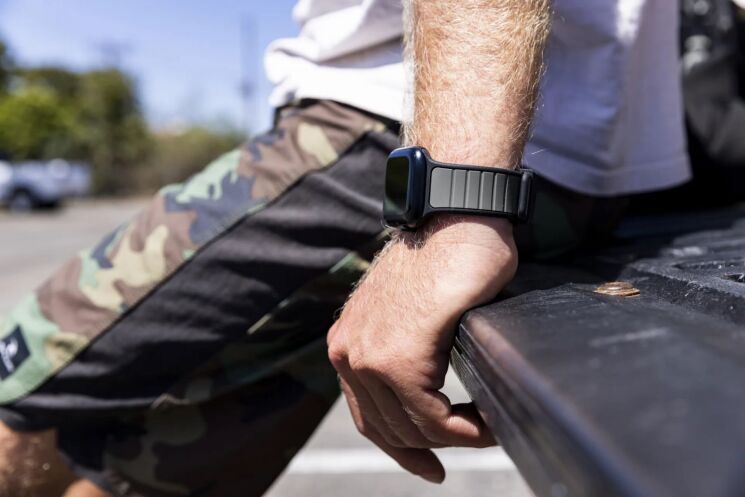 Ремешок URBAN ARMOR GEAR (UAG) Torquay для Apple Watch Ultra / Ultra 2 (49mm) 194112R1405D - Black-Turquoise: фото 13 из 13