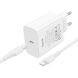 Мережевий зарядний пристрій Hoco C162A PD40W + кабель Type-C to Type-C - White (995688W). Фото 4 з 9