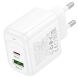 Сетевое зарядное устройство Hoco CS55A Surplus PD30W+QC3.0 - White (960117W). Фото 5 из 8