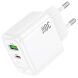 Сетевое зарядное устройство Hoco CS55A Surplus PD30W+QC3.0 - White (960117W). Фото 4 из 8