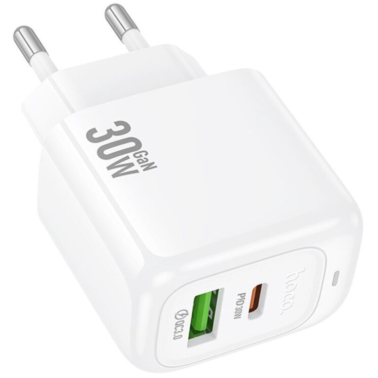 Сетевое зарядное устройство Hoco CS55A Surplus PD30W+QC3.0 - White: фото 3 из 8