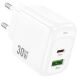 Сетевое зарядное устройство Hoco CS55A Surplus PD30W+QC3.0 - White (960117W). Фото 2 из 8