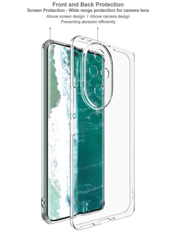 Силиконовый чехол IMAK UX-5 Series для Honor 200 Pro - Transparent: фото 7 из 9
