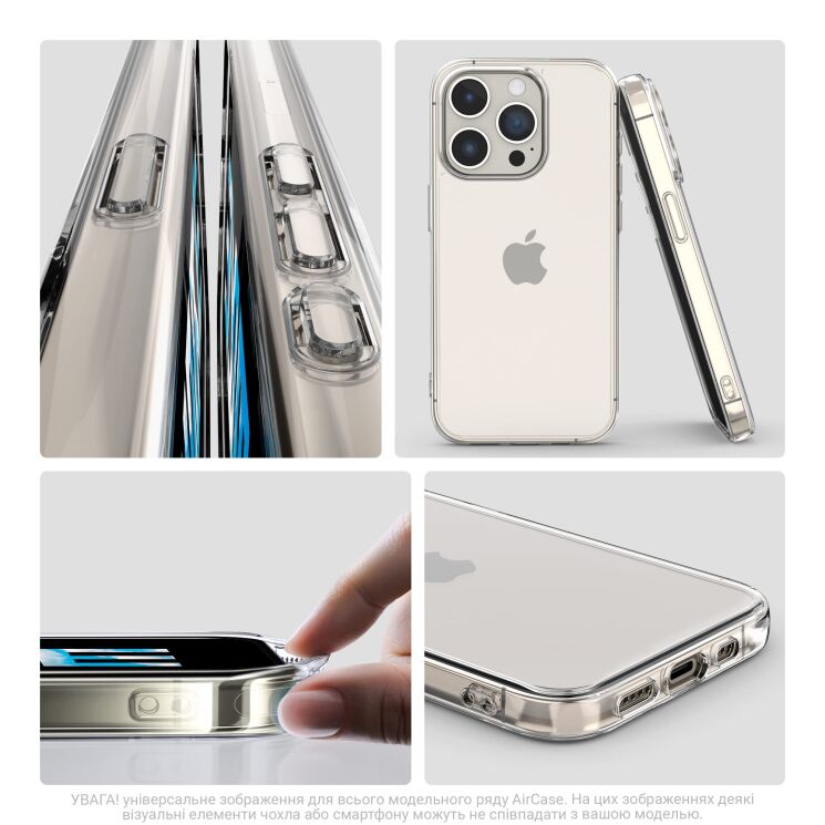 Силиконовый (TPU) чехол ArmorStandart Air Series для Xiaomi Redmi Note 14 5G - Transparent: фото 4 из 6