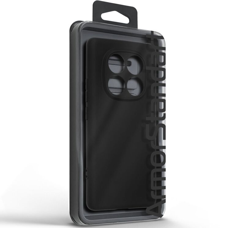 Силиконовый (TPU) чехол ArmorStandart Matte Slim Fit для Xiaomi Redmi Note 14 Pro - Black: фото 3 из 5