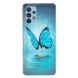 Силиконовый (TPU) чехол Deexe LumiCase для Samsung Galaxy A32 (А325) - Blue Butterfly (273068I). Фото 4 из 5