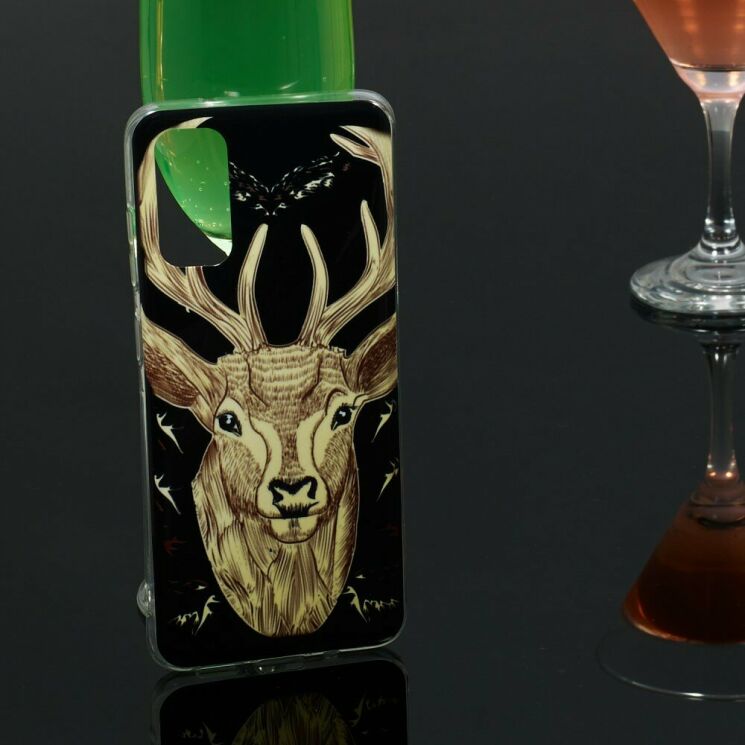 Силиконовый (TPU) чехол Deexe LumiCase для Samsung Galaxy S20 (G980) - Elk Pattern: фото 6 из 7