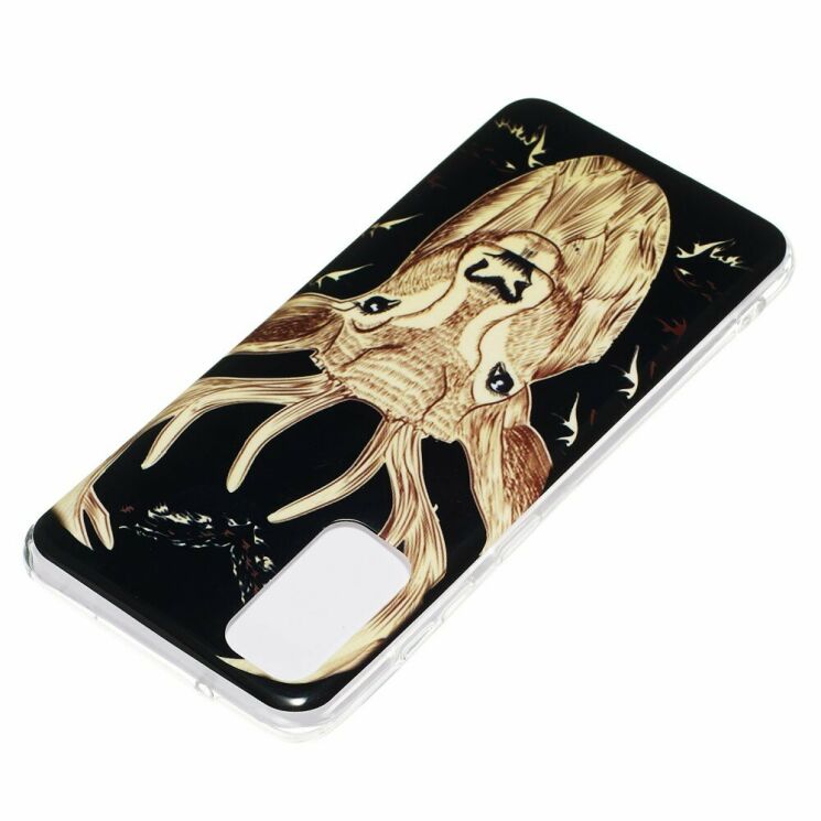 Силиконовый (TPU) чехол Deexe LumiCase для Samsung Galaxy S20 (G980) - Elk Pattern: фото 4 из 7