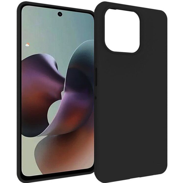 Силиконовый (TPU) чехол Deexe Matte Case для Motorola Moto G56 - Black: фото 1 из 5