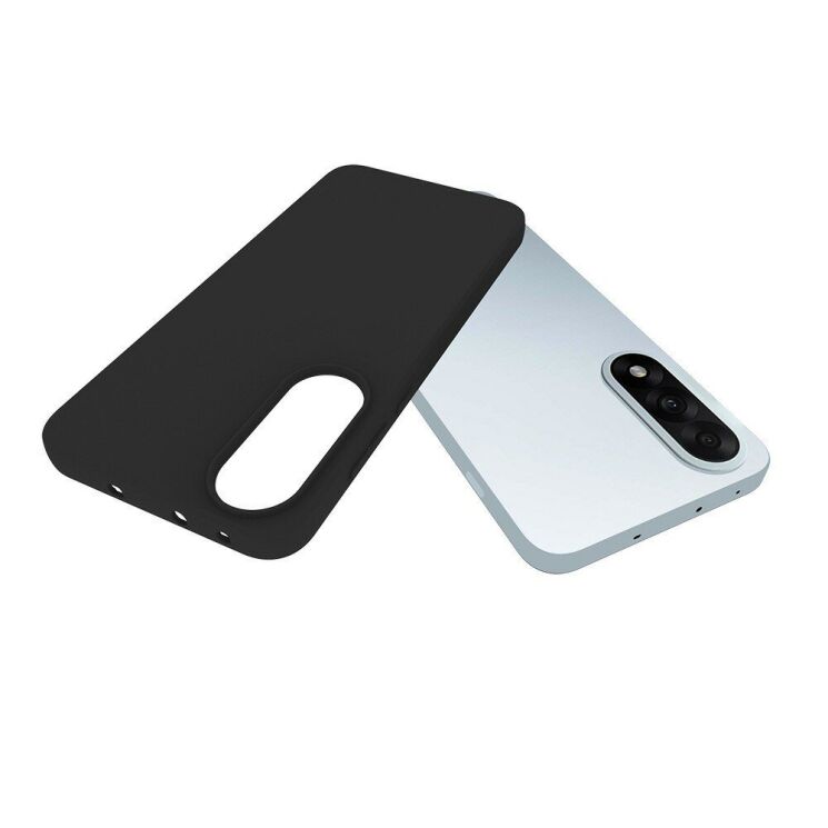 Силіконовий (TPU) чохол Deexe Matte Case для OnePlus Nord 5 / Ace 5 Ultra - Black: фото 2 з 5