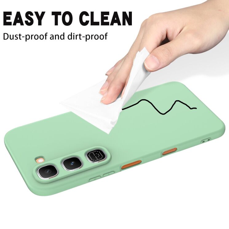 Силіконовий (TPU) чохол Deexe Silicone Case для Infinix Hot 70 Pro - Green: фото 9 з 9