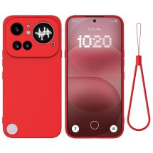 Силиконовый (TPU) чехол Deexe Silicone Case для Nothing Phone (4a) Pro - Red: фото 1 из 9