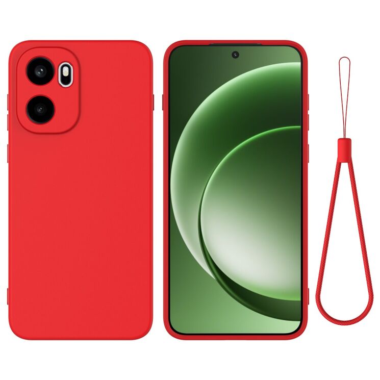 Силиконовый (TPU) чехол Deexe Silicone Case для OnePlus 15R / Ace 6 / Ace 6T - Red: фото 1 из 9