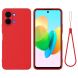 Силиконовый (TPU) чехол Deexe Silicone Case для TECNO Spark Go 3 - Red (408100R). Фото 1 из 9