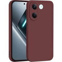 Силиконовый (TPU) чехол Deexe Silicone Case для Xiaomi Poco X8 Pro - Wine Red: фото 1 из 5