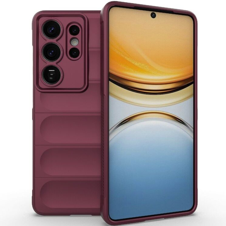 Силиконовый (TPU) чехол Deexe Terra Case для Samsung Galaxy S26 Ultra - Wine Red: фото 1 из 5