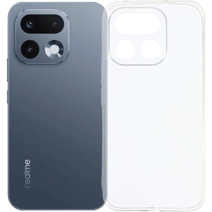 Силіконовий (TPU) чохол Deexe UltraThin для Realme 16 Pro - Transparent (428006T) Силіконовий (TPU) чохол Deexe UltraThin для Realme 16 Pro - Transparent: фото 1 з 5