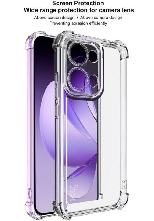 Силиконовый (TPU) чехол IMAK UX-4 Series для OPPO Reno 13 5G - Transparent: фото 10 из 11