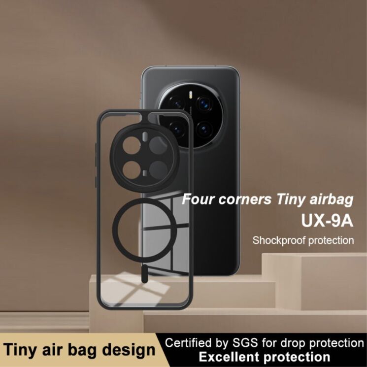 Силиконовый (TPU) чехол IMAK UX-9A Series with MagSafe для Honor Magic 7 Pro - Black: фото 6 из 13