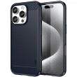 Силиконовый (TPU) чехол MOFI Carbon Fiber для Apple iPhone 16 Pro Max - Blue (360411L)