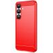 Силиконовый (TPU) чехол MOFI Carbon Fiber для Samsung Galaxy S25 (S931) - Red (372300R). Фото 1 из 9