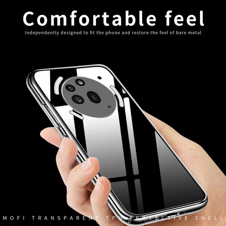Силиконовый (TPU) чехол MOFI Thin Guard для Nothing Phone (3a) Pro - Transparent: фото 7 из 10