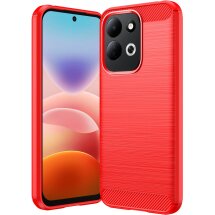 Силіконовий (TPU) чохол UniCase Carbon для Xiaomi Redmi 17 - Red: фото 1 з 9