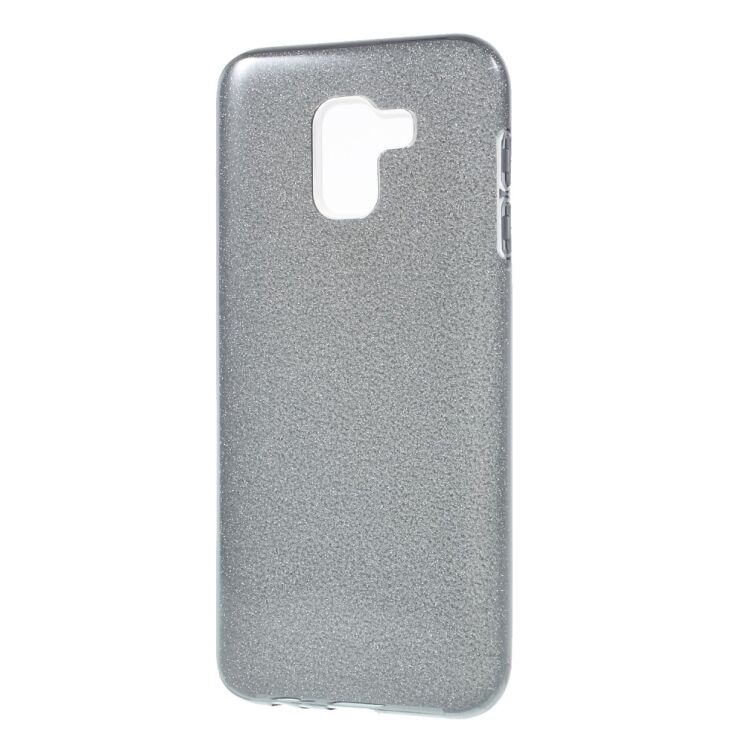 Силиконовый (TPU) чехол UniCase Glitter Cover для Samsung Galaxy J6 2018 (J600) - Grey: фото 2 из 6