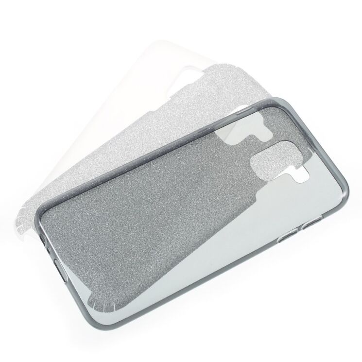 Силиконовый (TPU) чехол UniCase Glitter Cover для Samsung Galaxy J6 2018 (J600) - Grey: фото 6 из 6