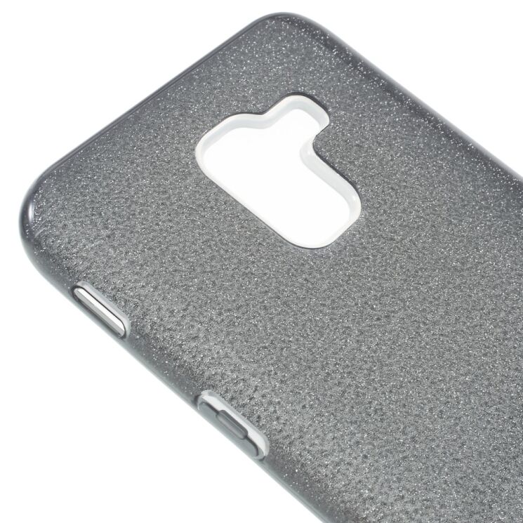 Силиконовый (TPU) чехол UniCase Glitter Cover для Samsung Galaxy J6 2018 (J600) - Grey: фото 4 из 6