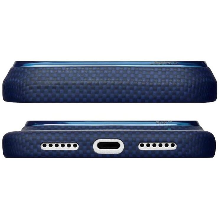 Ультратонкий чохол Pitaka Edge Case для iPhone 18 Pro Max (KI1805PM) - Nearfield Blue: фото 4 з 13