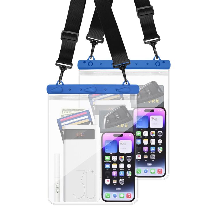 Вологозахисний чохол Deexe Waterproof Dry Case - Blue: фото 1 з 6