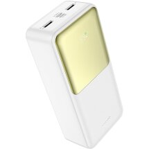 Зовнішній акумулятор Hoco J136B Sirui 22.5W+PD20W (30000mAh) - White: фото 1 з 6