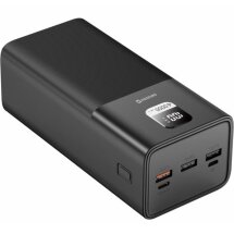 Зовнішній акумулятор SWISSTEN Power Line PD100W (40000mAh) - Black: фото 1 з 4