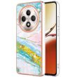 Захисний чохол Deexe Marble Case для OPPO Reno 12 F/FS - Light Green (360131LG)