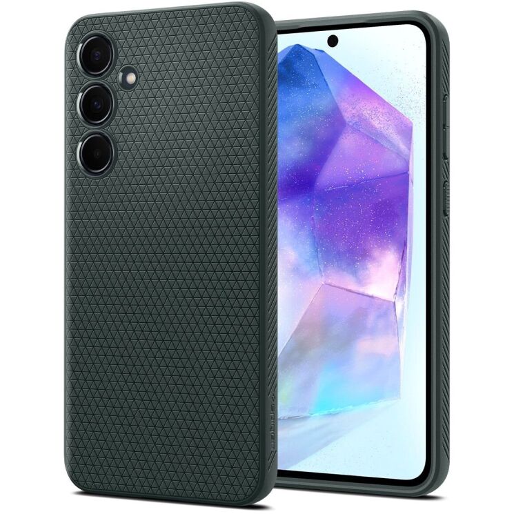 Защитный чехол Spigen (SGP) Liquid Air для Samsung Galaxy A55 (A556) - Abyss Green: фото 1 из 18