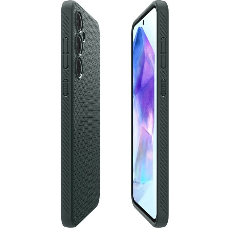 Защитный чехол Spigen (SGP) Liquid Air для Samsung Galaxy A55 (A556) - Abyss Green: фото 6 из 18