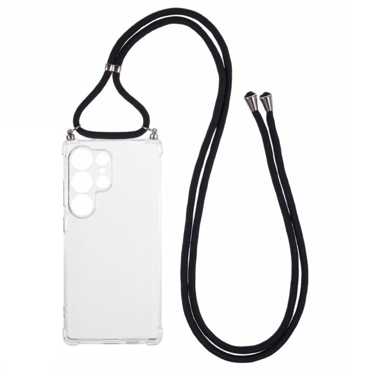 Захисний чохол UniCase AirBag with Strap для Samsung Galaxy S25 Ultra (S938) - Transparent: фото 1 з 5