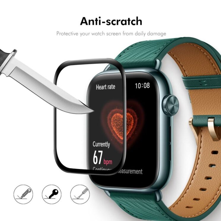 Защитная пленка ENKAY 3D Curved Film для Xiaomi Mi Smart Band 9 Pro - Black: фото 6 из 8