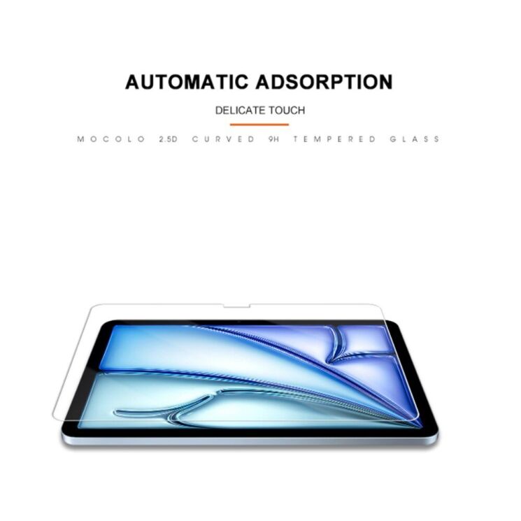 Защитное стекло MOCOLO Clear Glass для Apple iPad Air 11 M3/M2 (2025/2024): фото 7 из 8